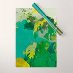 Leaves nature abstract Wrapping Paper Gallery Image 1