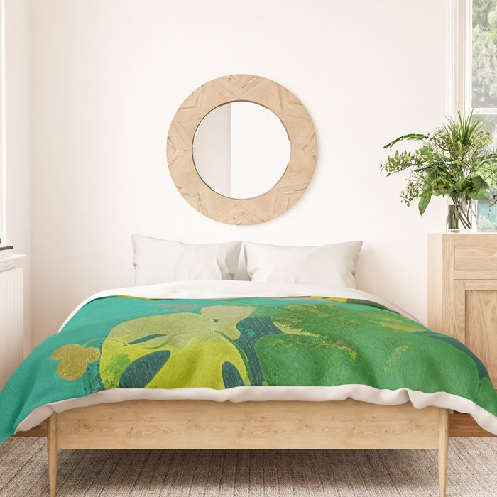 Leaves nature abstract Duvet Cover Gallery Image 3