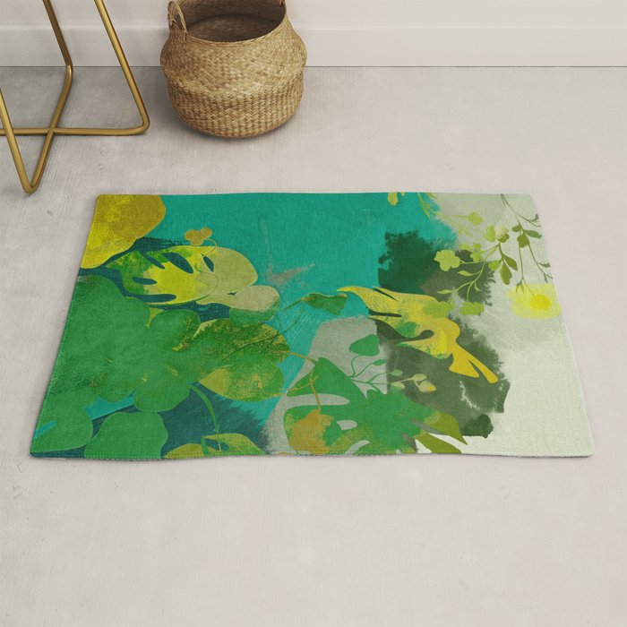 Leaves Nature Abstract Rug