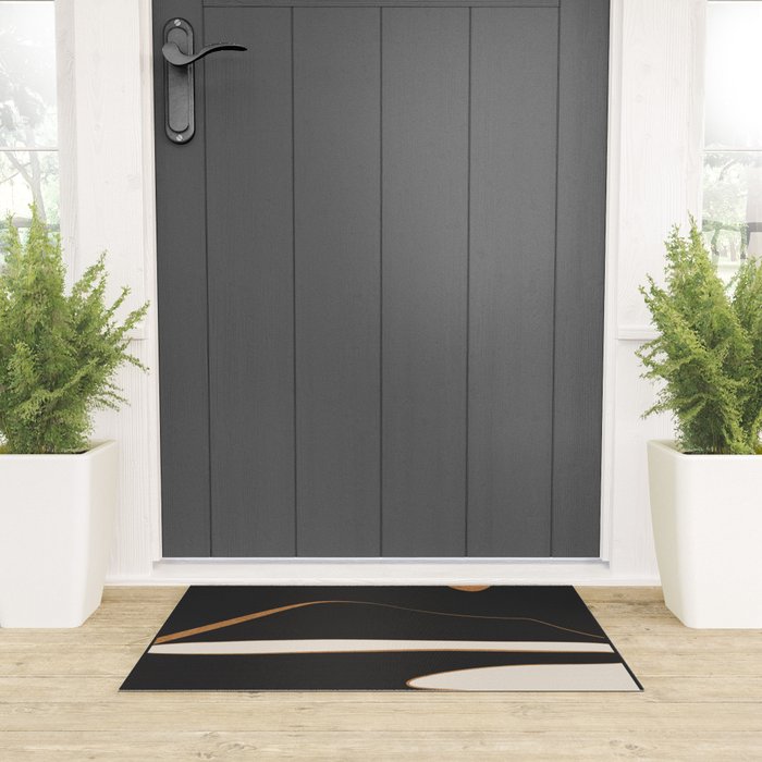 Minimalist Abstract Landscape Welcome Mat Gallery Image 3