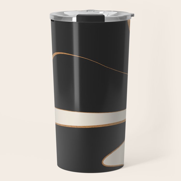 Minimalist Abstract Landscape Travel Mug Gallery Image 1
