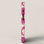 Playful Pink Cats Pattern iPhone Case Gallery Image 2