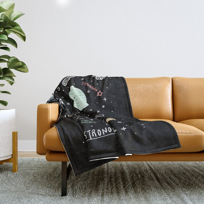 Asstronomy Throw Blanket Gallery Image 1