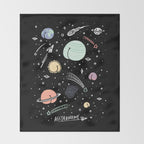 Asstronomy Throw Blanket Gallery Image 2