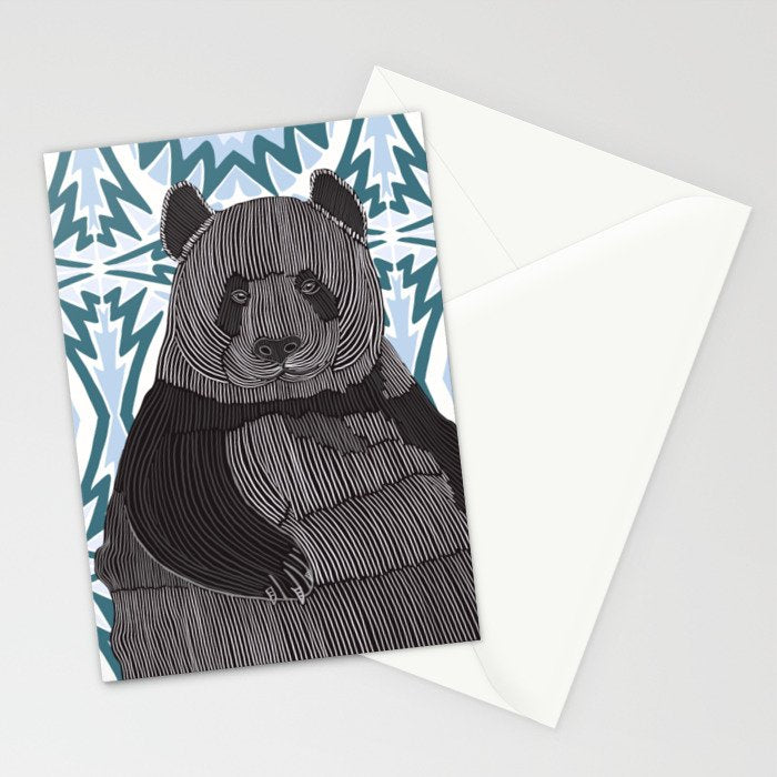 Panda Stationery Card Gallery Image 2