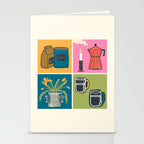 Morning Coffee Essentials Still Life Stationery Card Gallery Image 2