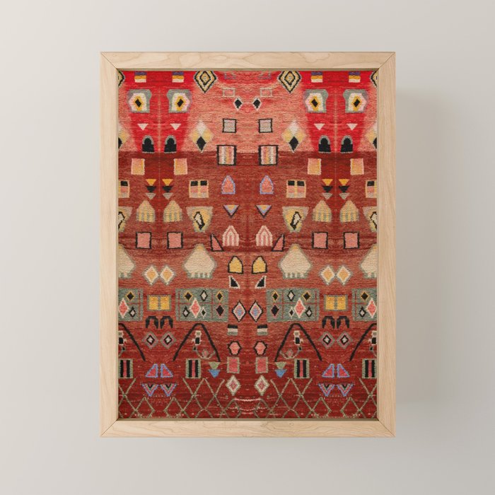 Heritage Moroccan Berber Style Design D9 Mini Art Print Gallery Image 1