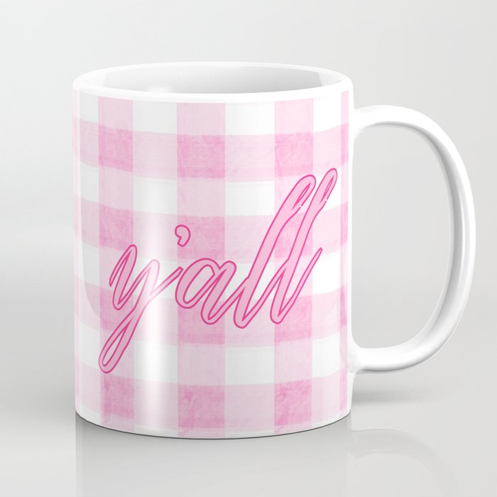Y'all Pink Coffee Mug Gallery Image 1