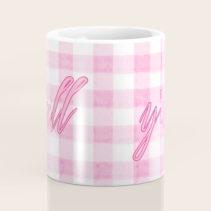 Y'all Pink Coffee Mug Gallery Image 4