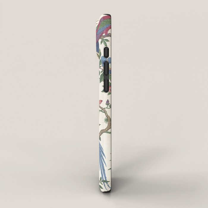 18th Century Chinoiserie Magpie Ivory Peony Garden iPhone Case Gallery Image 2