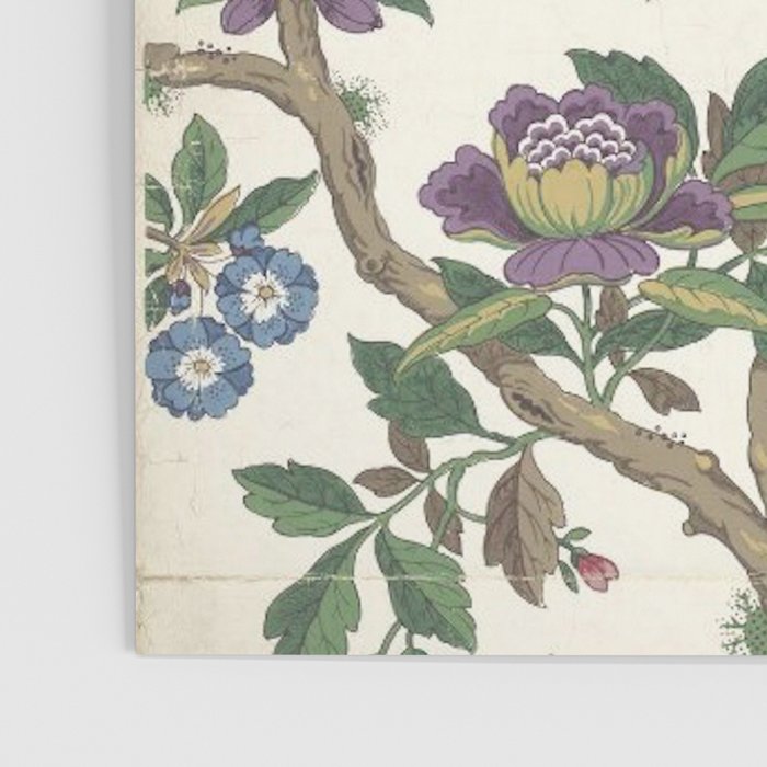 18th Century Chinoiserie Magpie Ivory Peony Garden Poster Gallery Image 3