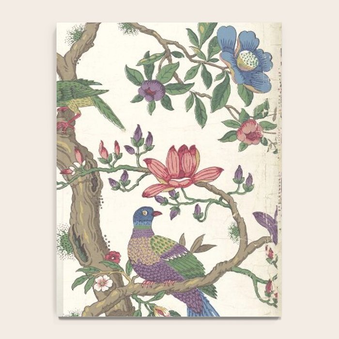 18th Century Chinoiserie Magpie Ivory Peony Garden Notebook Gallery Image 4