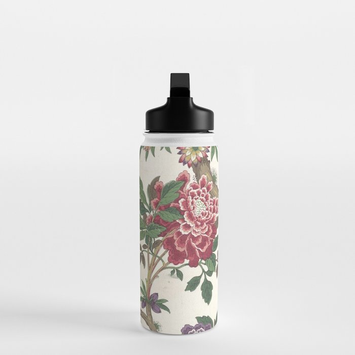 18th Century Chinoiserie Magpie Ivory Peony Garden Water Bottle Gallery Image 3