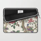 18th Century Chinoiserie Magpie Ivory Peony Garden Laptop Sleeve Gallery Image 2