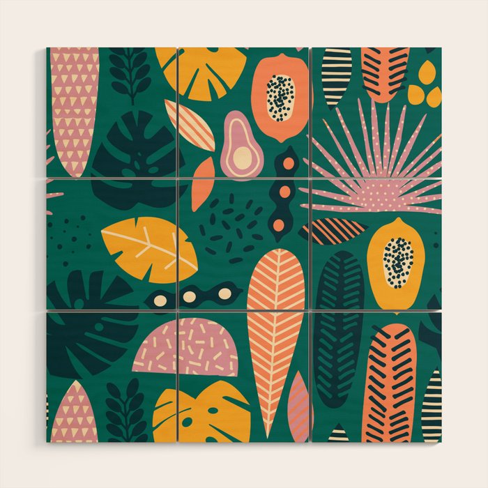 Jungle vibe Wood Wall Art Gallery Image 1