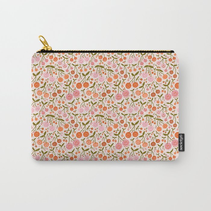Happy Cherry Print Carry All Pouch Gallery Image 1