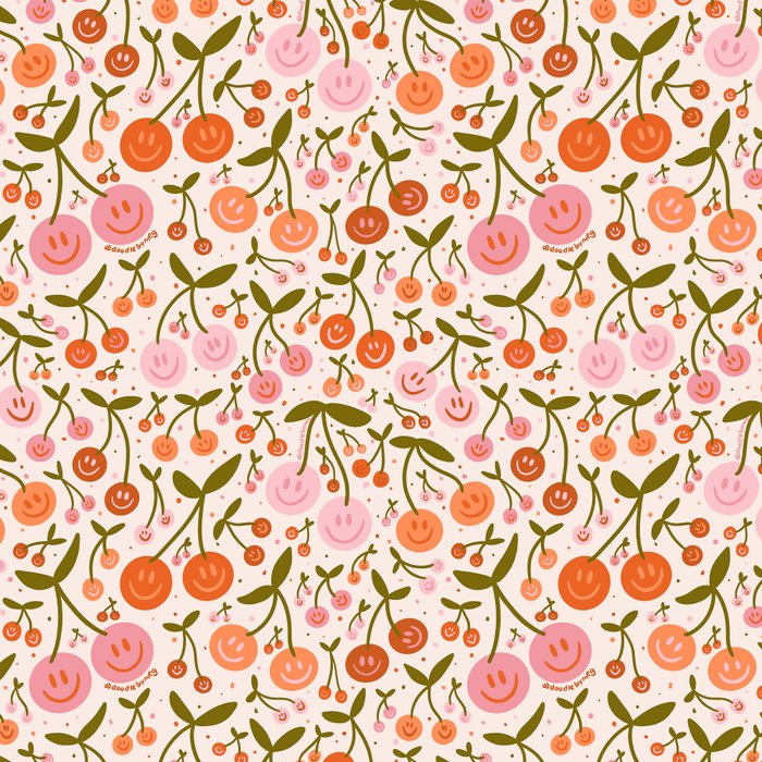Happy Cherry Print Coffee Mug Gallery Image 2