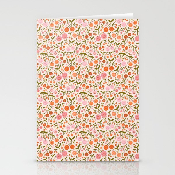 Happy Cherry Print Stationery Card Gallery Image 1
