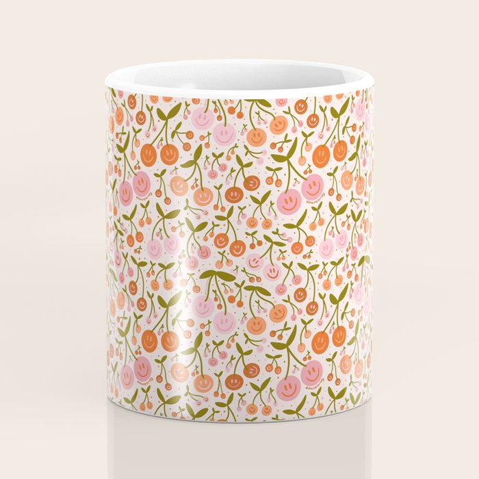 Happy Cherry Print Coffee Mug Gallery Image 4