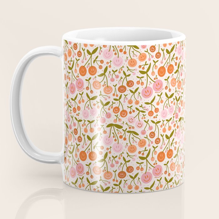 Happy Cherry Print Coffee Mug Gallery Image 3