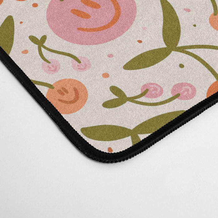 Happy Cherry Print Desk Mat Gallery Image 4