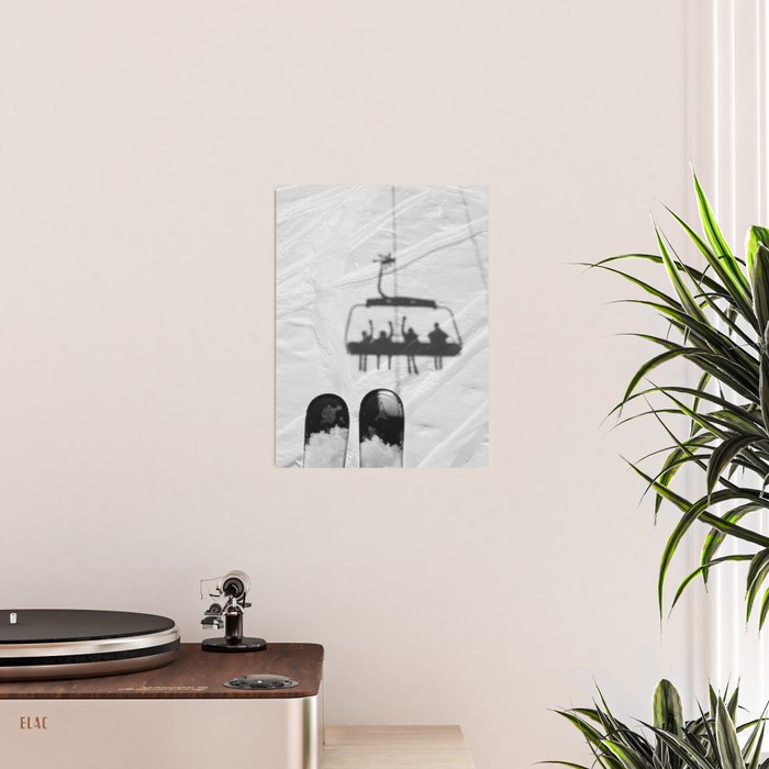 Ski Lift Shadows Poster Gallery Image 2