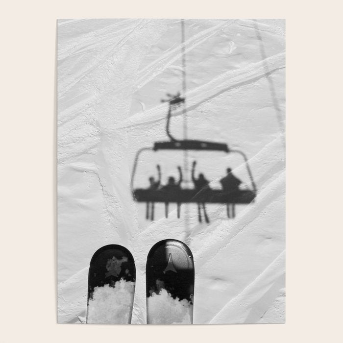 Ski Lift Shadows Poster Gallery Image 4