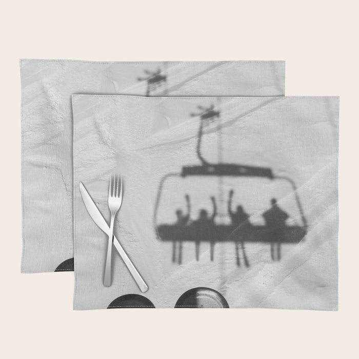 Ski Lift Shadows Placemat Gallery Image 1