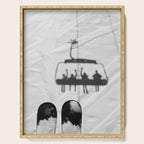 Ski Lift Shadows Serving Tray Gallery Image 1