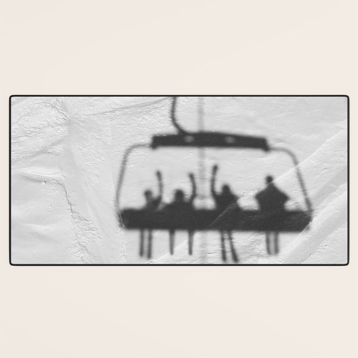 Ski Lift Shadows Desk Mat Gallery Image 3