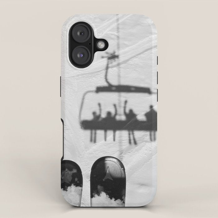 Ski Lift Shadows iPhone Case Gallery Image 1