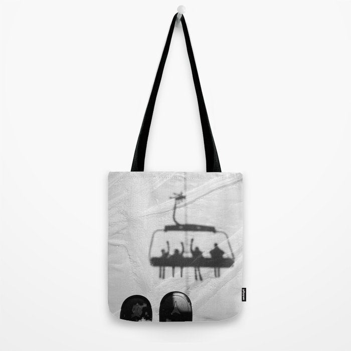 Ski Lift Shadows Tote Bag Gallery Image 2