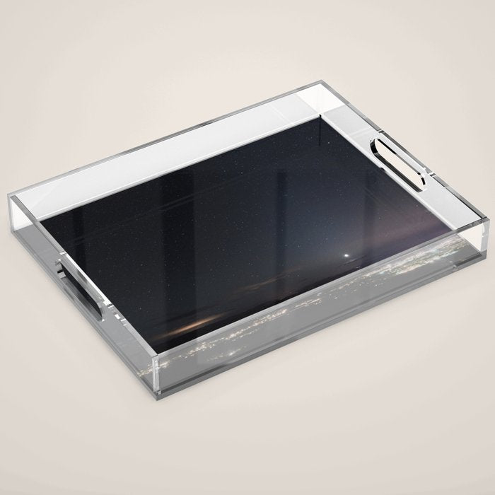 Arizona Desert Night Sky Stars Acrylic Tray Gallery Image 1