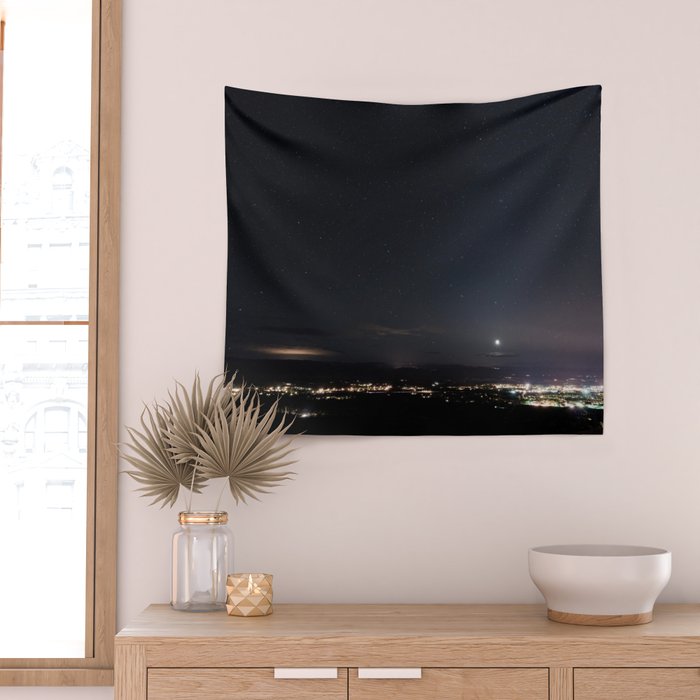 Arizona Desert Night Sky Stars Wall Tapestry Gallery Image 2