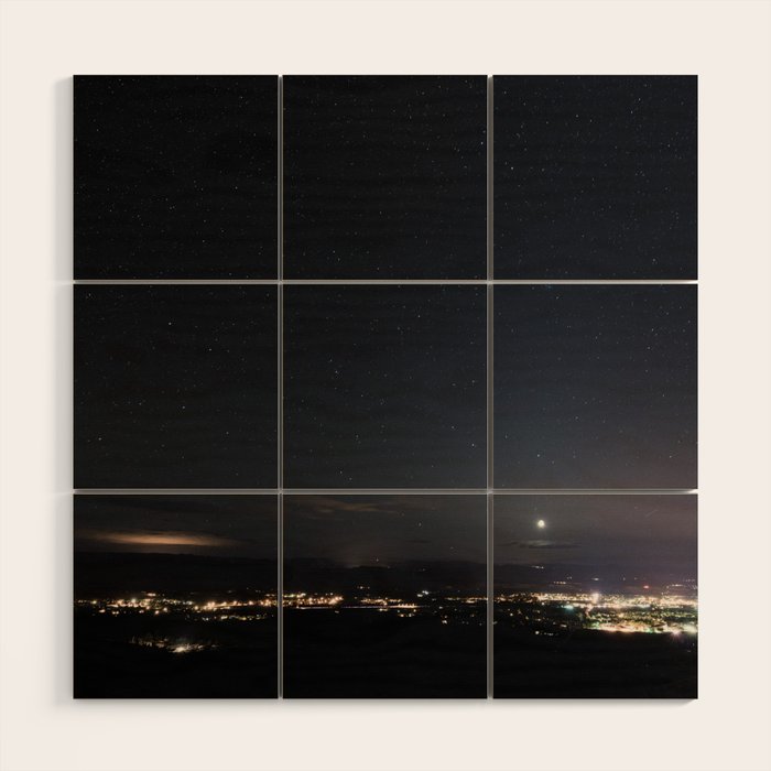 Arizona Desert Night Sky Stars Wood Wall Art Gallery Image 1
