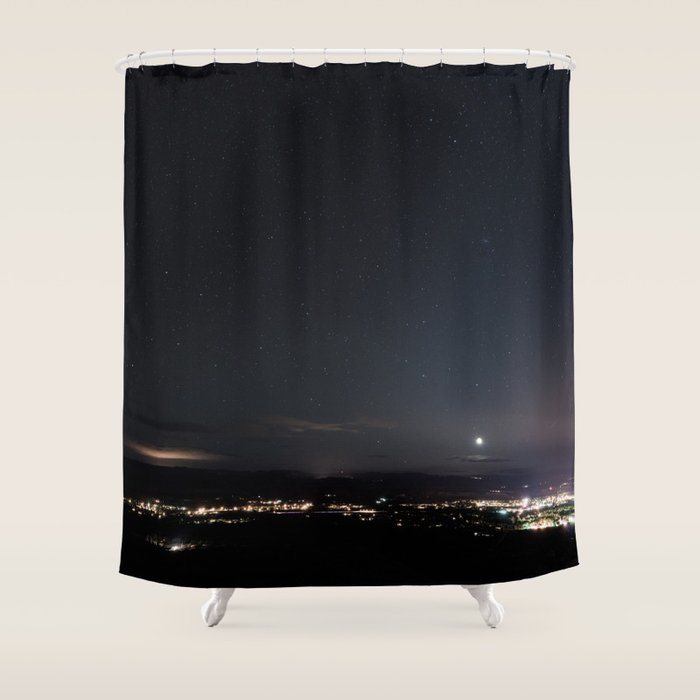 Arizona Desert Night Sky Stars Shower Curtain Gallery Image 1