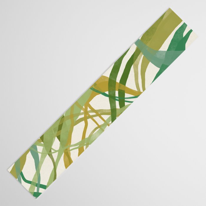 Green Twist - Modern Art Print Table Runner Gallery Image 3