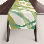Green Twist - Modern Art Print Table Runner Gallery Image 1