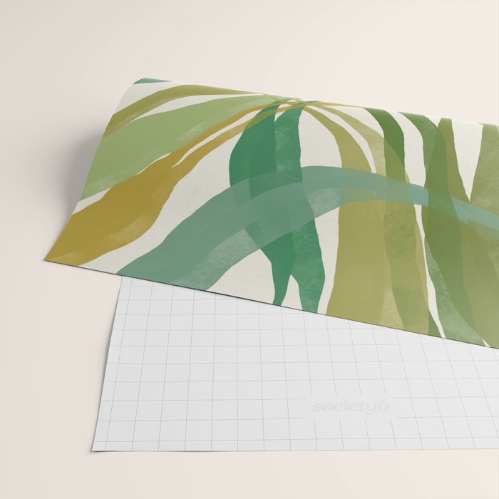 Green Twist - Modern Art Print Wrapping Paper Gallery Image 2