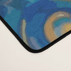 Klimt Space Cat in Blue and Gold Desk Mat Gallery Image 4