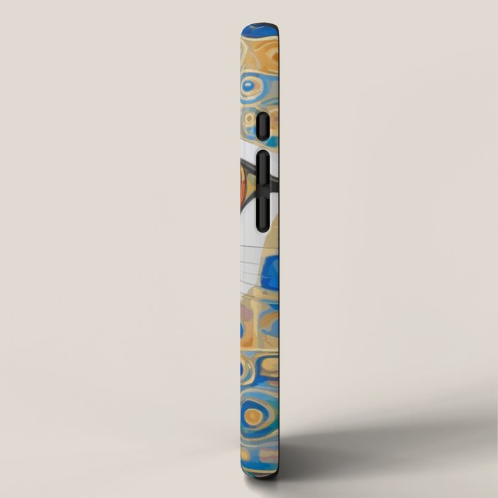 Klimt Space Cat in Blue and Gold iPhone Case Gallery Image 2