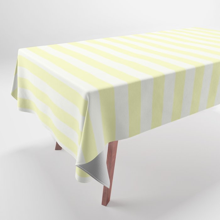 Melo Yellow Stripe Tablecloth Gallery Image 1