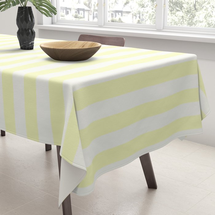 Melo Yellow Stripe Tablecloth Gallery Image 3