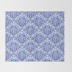 Chinoiserie Scallops Throw Blanket Gallery Image 2