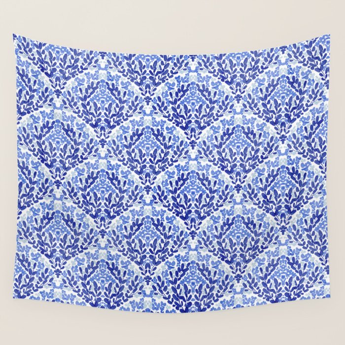 Chinoiserie Scallops Wall Tapestry Gallery Image 1
