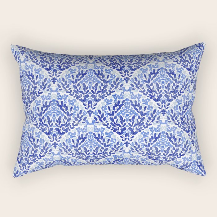 Chinoiserie Scallops Rectangular Pillow Gallery Image 1