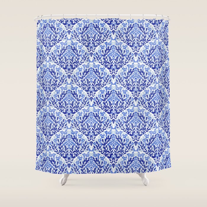 Chinoiserie Scallops Shower Curtain Gallery Image 1