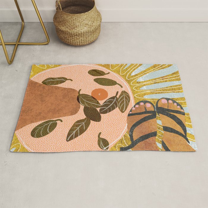 Malaga Orange Rug Gallery Image 1