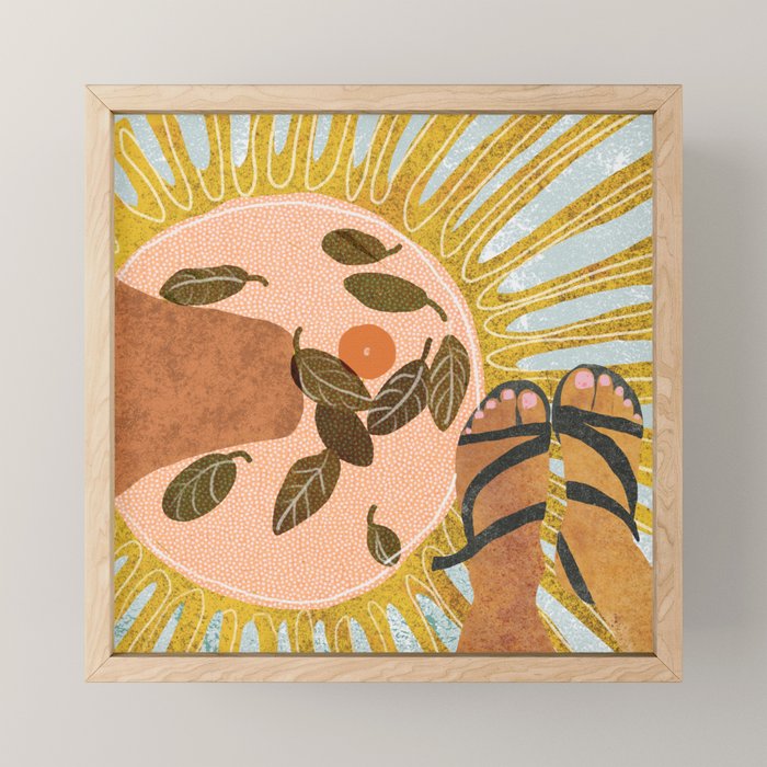Malaga Orange Mini Art Print Gallery Image 1
