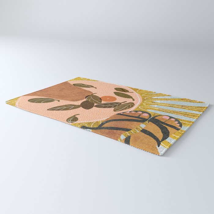 Malaga Orange Rug Gallery Image 3